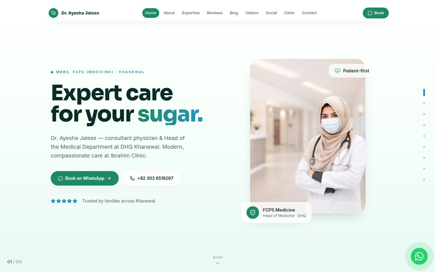 Dr. Ayesha Jalees website