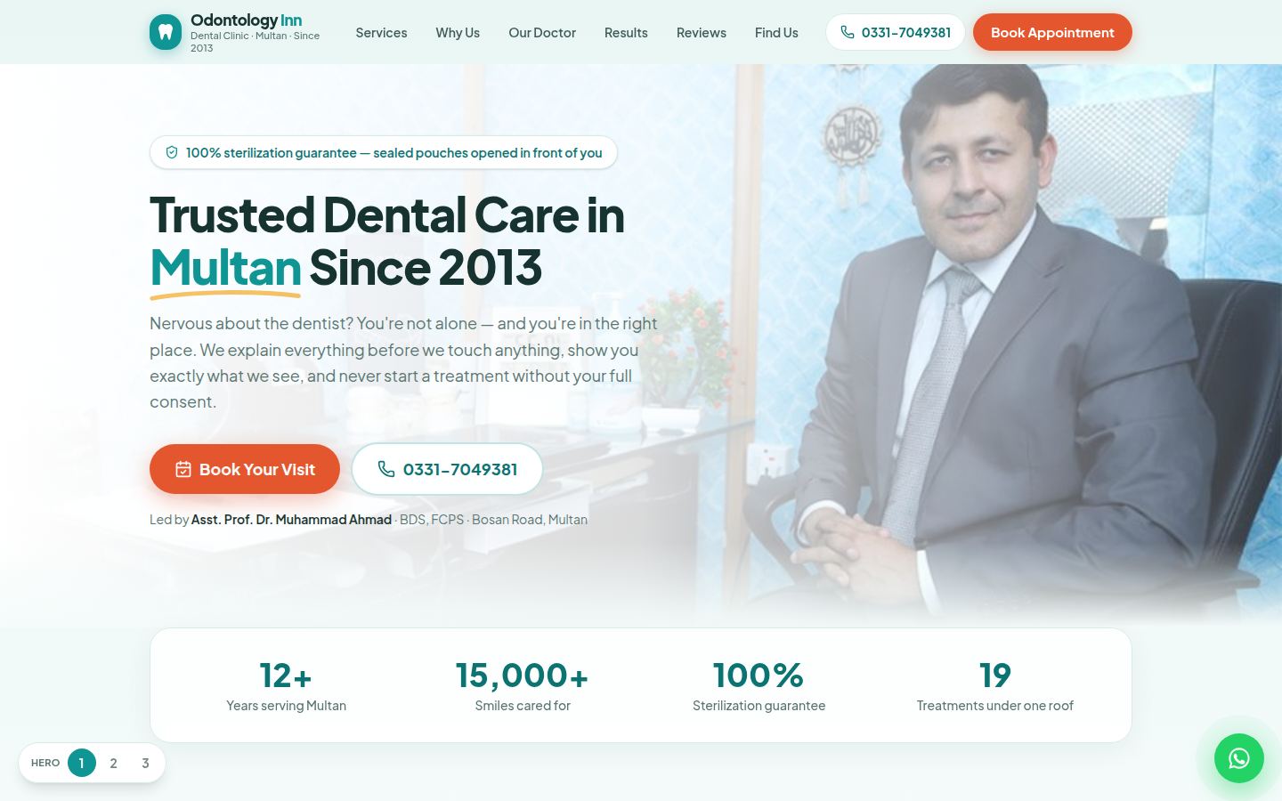 Odontology Inn dental clinic website